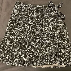 Black and White Polka Dot Skirt